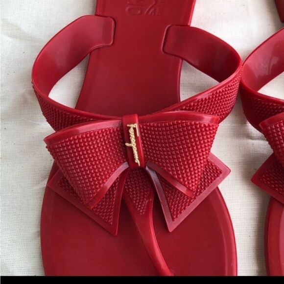 Authentic Salvatore Ferragamo Bali Sandals with box No Dust Bag - Picture 4 of 7